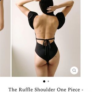 Londre Ruffle One Piece - Kauai Green